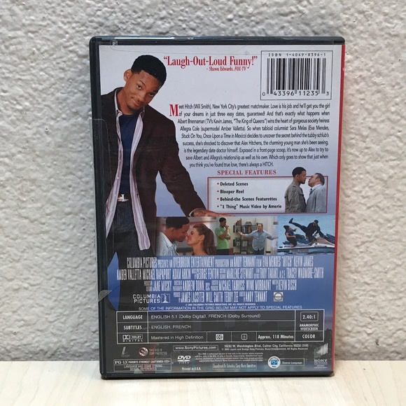 Will Smith ❤️ 3 Movies: Seven Pounds, Hitch, Men In Black II. SUPERB! DVD’s - Picture 8 of 9
